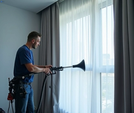 Professional curtain steam cleaning process equipment Matty Curtain Cleaning bligh-park-nsw