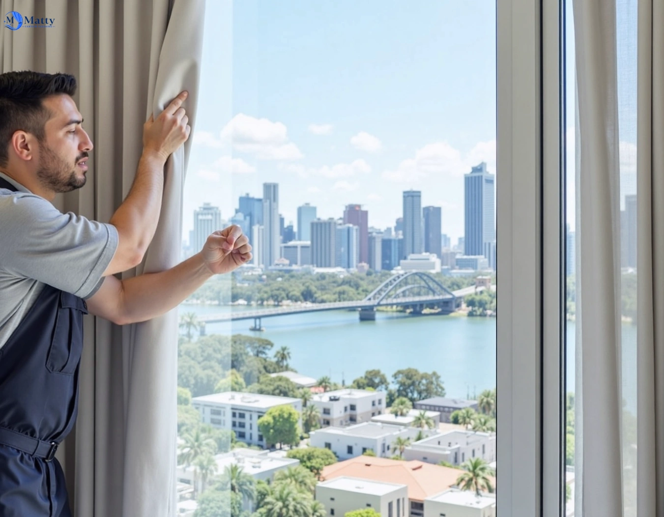 Professional curtain steam cleaning service bligh-park-nsw QLD by Matty Curtain Cleaning