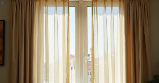 Dusty and dull curtains in bligh-park-nsw before steam cleaning